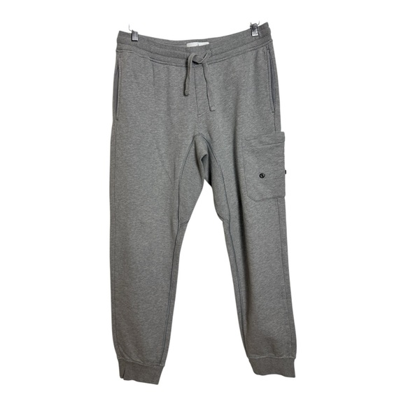 Stone Island Grey Cotton Cargo Joggers Size M